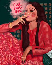 Load image into Gallery viewer, Bollywood Smoker in Red - Print