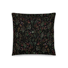 Load image into Gallery viewer, Sweet Dreams Floral Pattern Black - Pillow