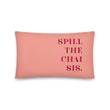 Load image into Gallery viewer, Spill the Chai Text - Pillow