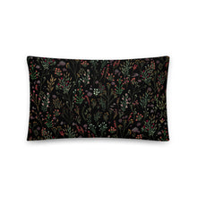 Load image into Gallery viewer, Sweet Dreams Floral Pattern Black - Pillow