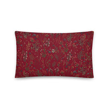Load image into Gallery viewer, Sweet Dreams Floral Pattern Burgundy - Pillow
