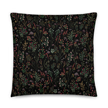 Load image into Gallery viewer, Sweet Dreams Floral Pattern Black - Pillow