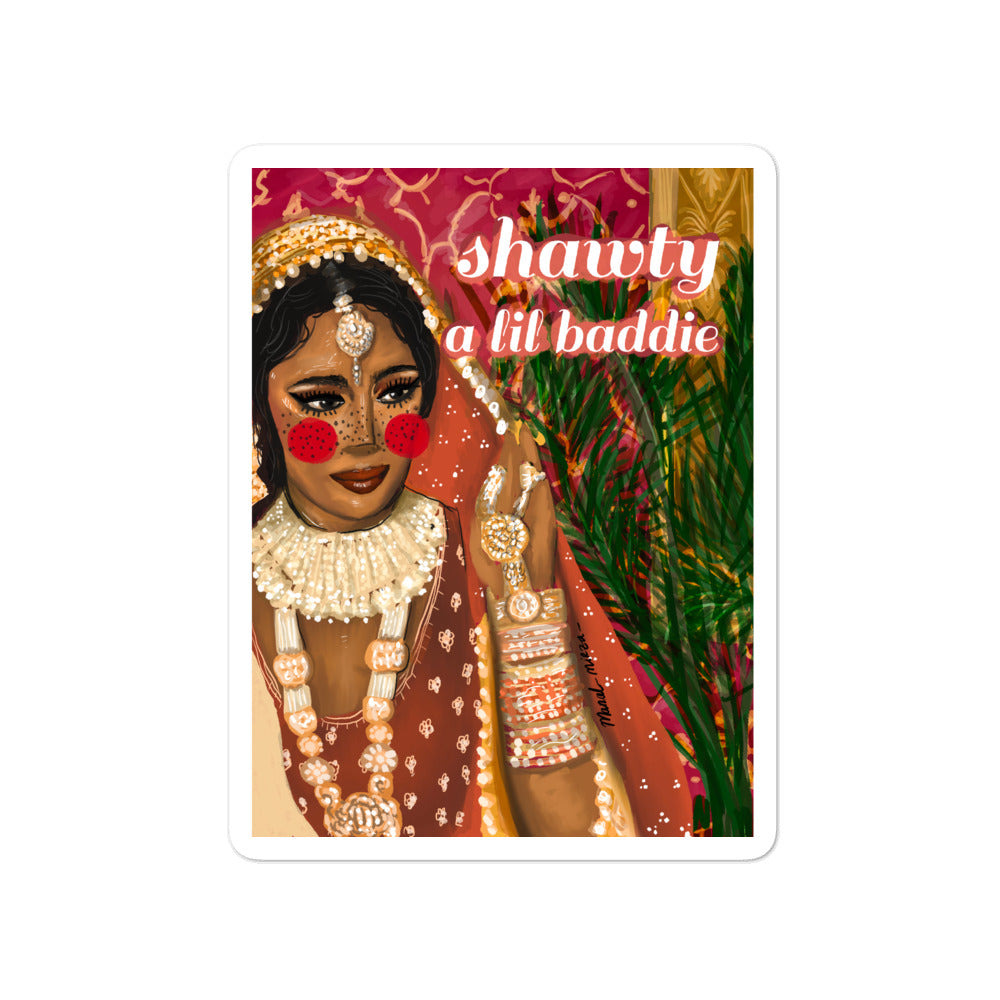 Shawty a Little Baddie - Sticker – Manal Mirza