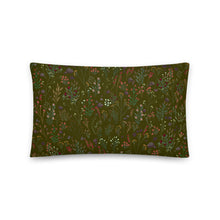 Load image into Gallery viewer, Sweet Dreams - Floral Pattern Olive - Pillow
