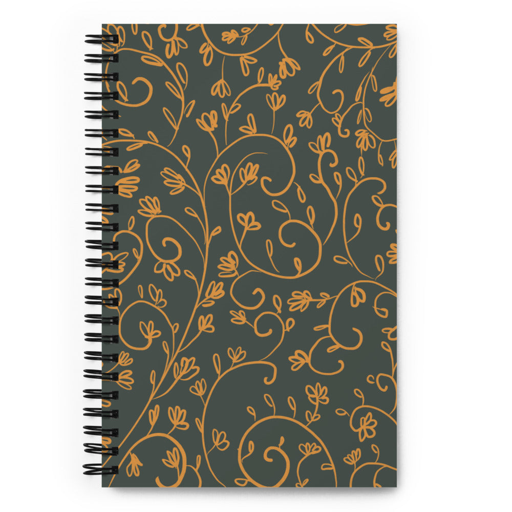 Modern Day Royalz - Ancestry - Floral - Spiral Notebook