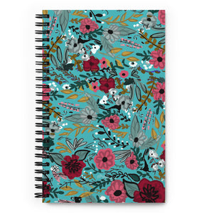 Current Mood - Floral - Spiral Notebook