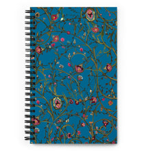 Load image into Gallery viewer, Everything is Connected Pattern Blue - Spiral Notebook
