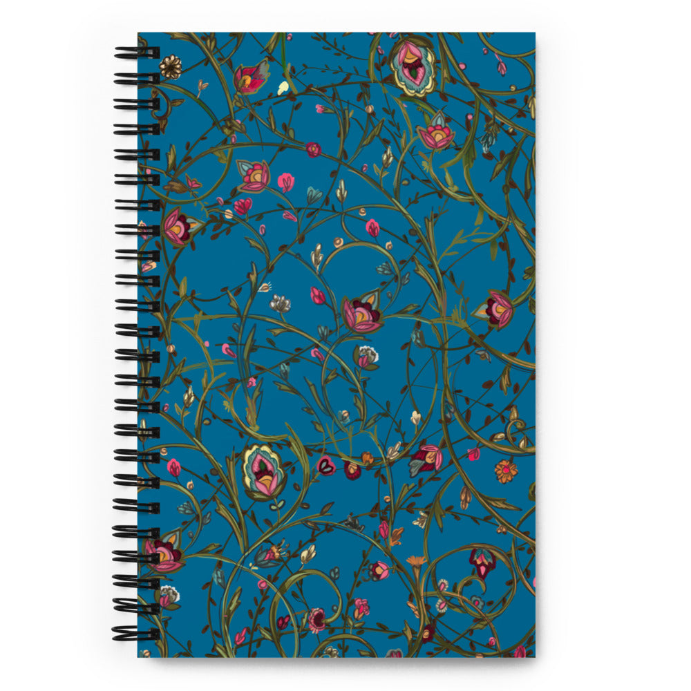 Everything is Connected Pattern Blue - Spiral Notebook